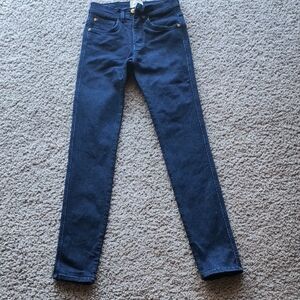 Sezane Slim Parfait blue indigo denim jeans, Mid rise, Size 24